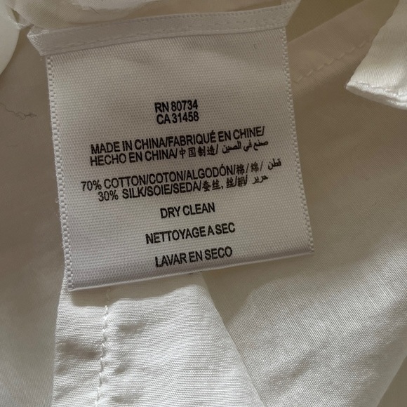 BCBGMAXAZRIA Semra Sheer Button Front Blouse V Neck Twist Detail Feminine Chic - Picture 11 of 16